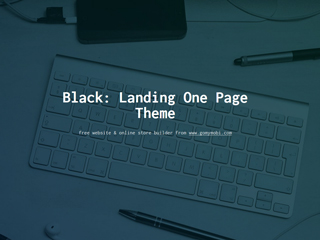 gomymobi.com - Theme: Black: Landing One-Page